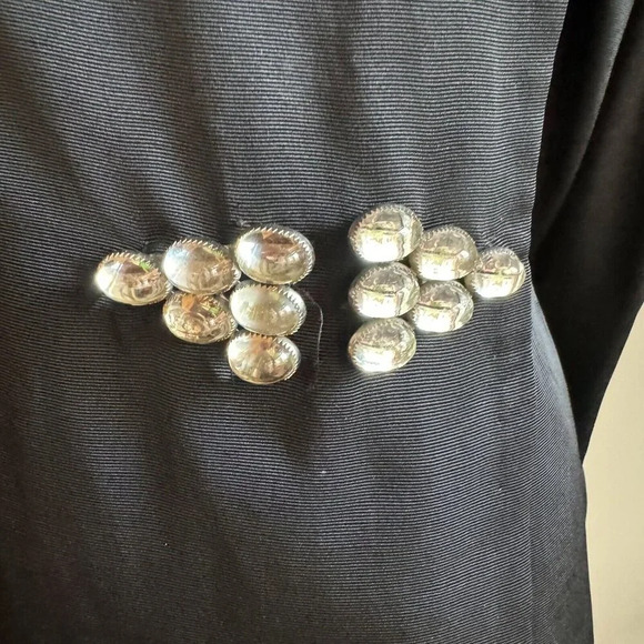 Vintage 1940s Jean Louise Statement sleeve Fitted Wiast Maxi Coat S - Picture 3 of 16